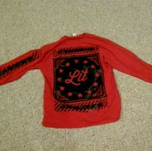 Red and black cali Longsleeve
